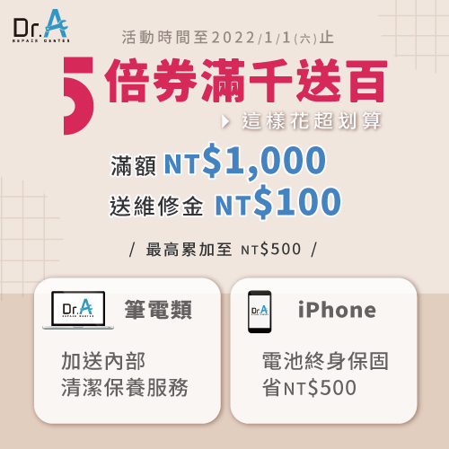 紙本5倍券優惠活動-MacBook維修推薦